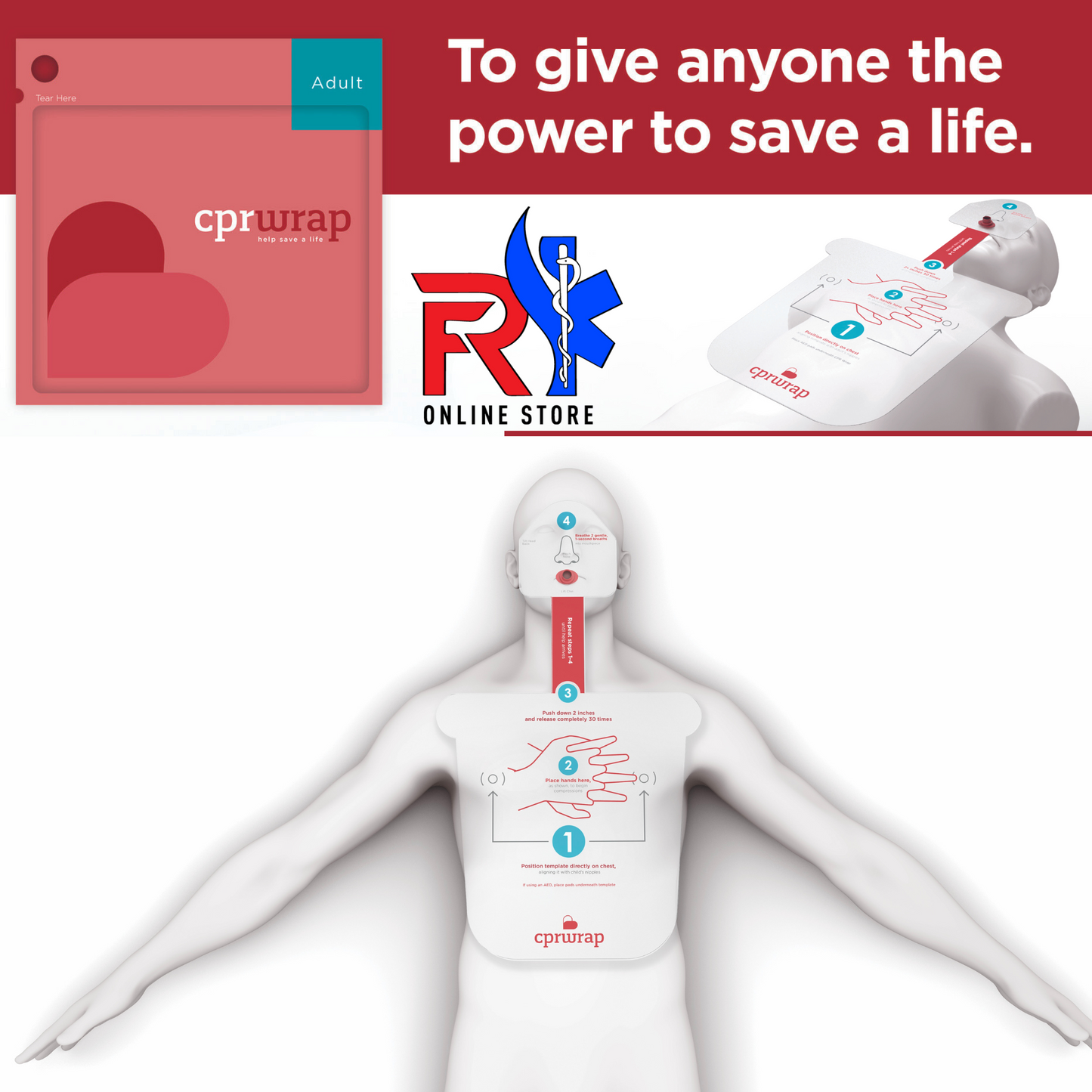 CPRWrap Aid - Adulto (Edad 8+)