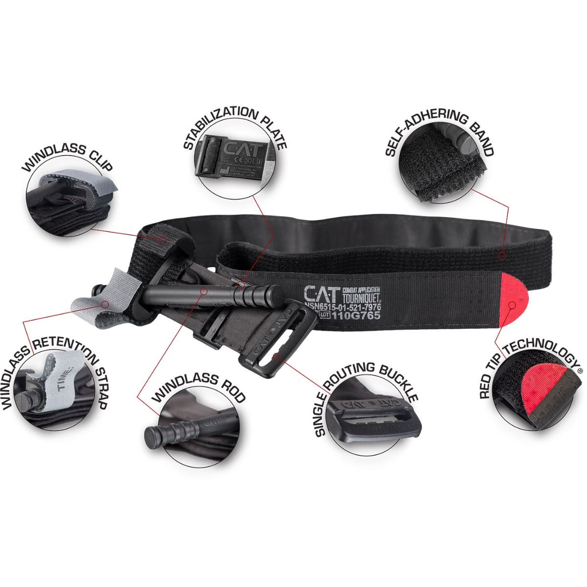 Combat Application Tourniquet (C-A-T) - Black