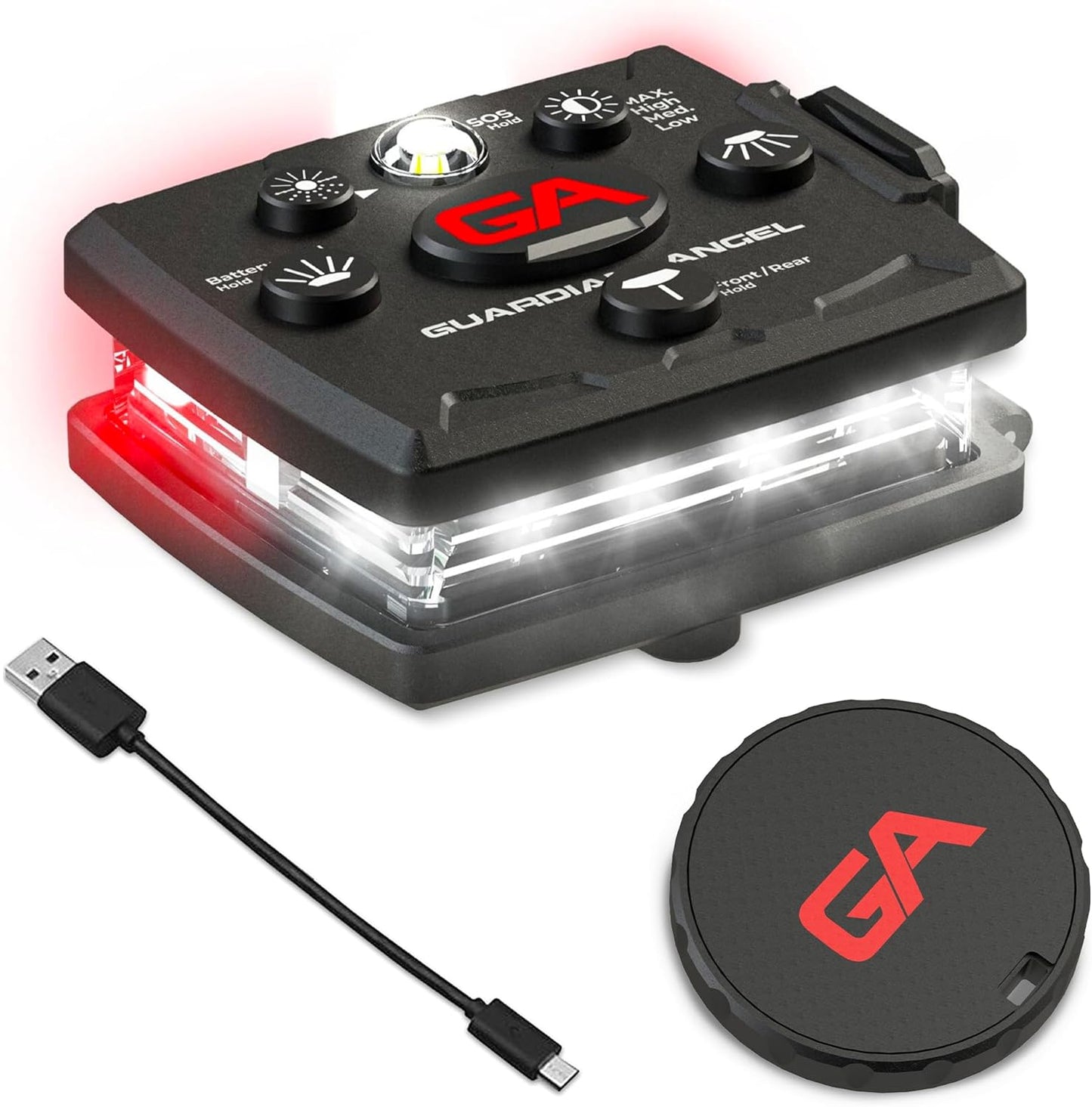 White/Red - Micro Series Safety Light