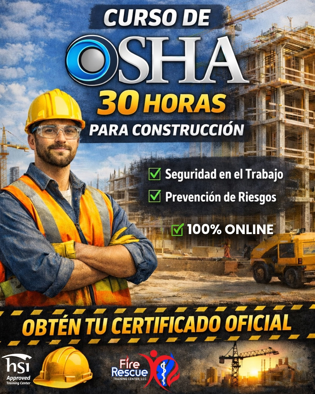 OSHA 30 Hr Construcción (Interactivo En Línea) Español