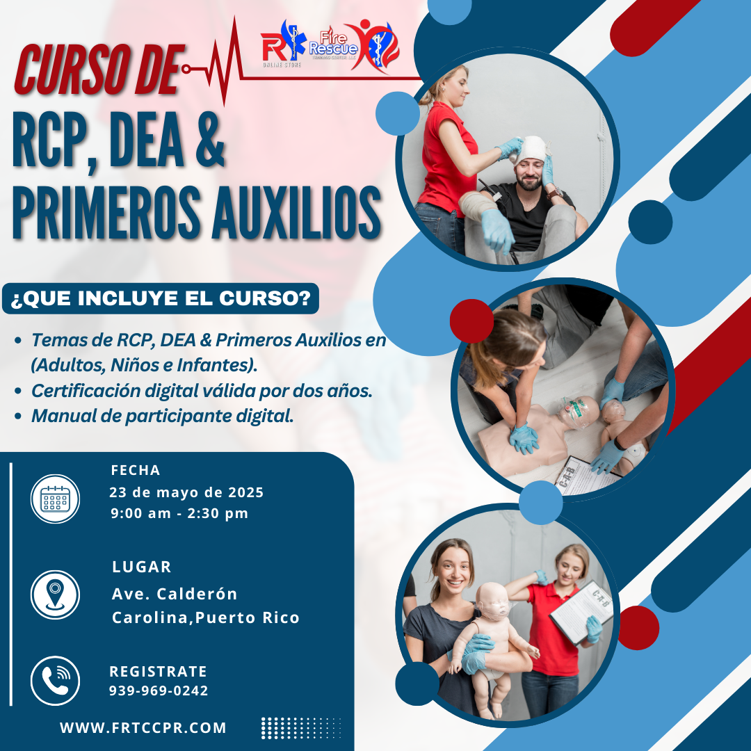 Primeros Auxilios Básico, RCP y DEA