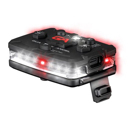 White/Red Wearable Safety Light - Elite