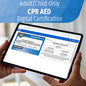 (G25) HSI Adult/Child Only: CPR/AED Digital Certification Card (G2025)