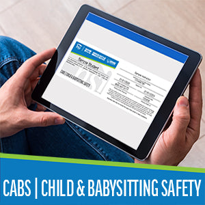 HSI Child and Babysitting Safety (CABS) Digital Certification Card (2020) with access to Digital Book