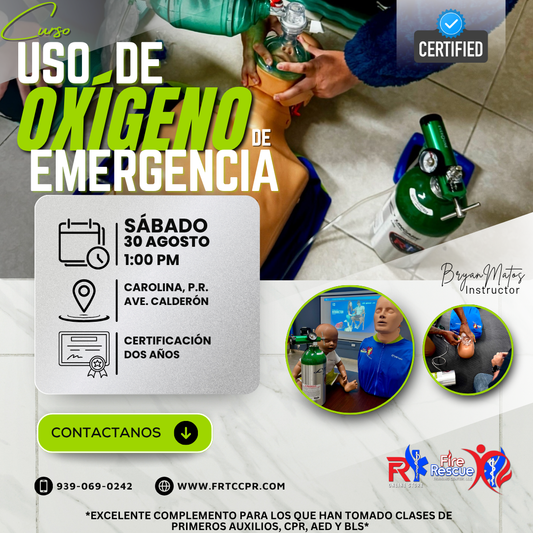Uso de Oxígeno Médico de Emergencia