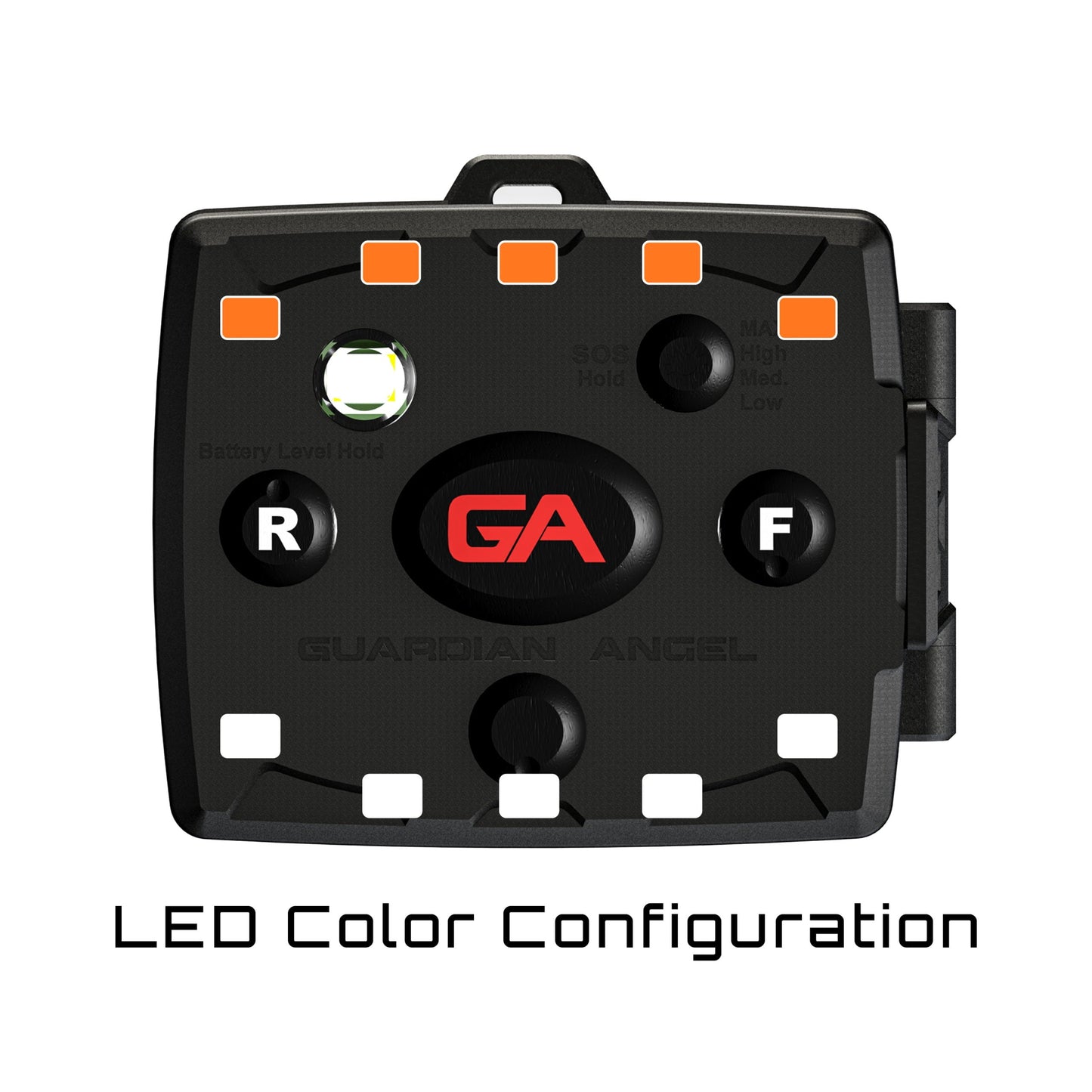 White/Orange - Micro Series Safety Light (old version)